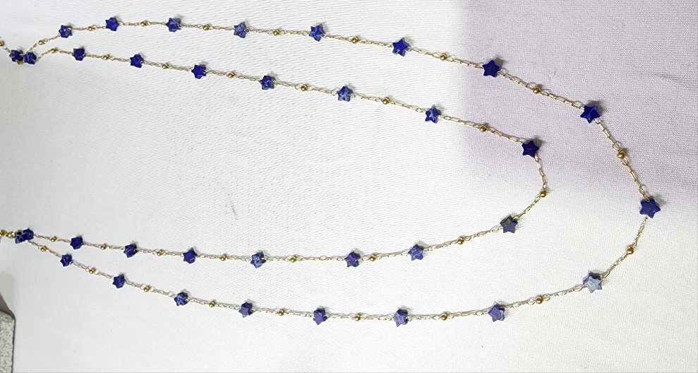 Bracelets, Necklaces or Anklets: Natural stones.