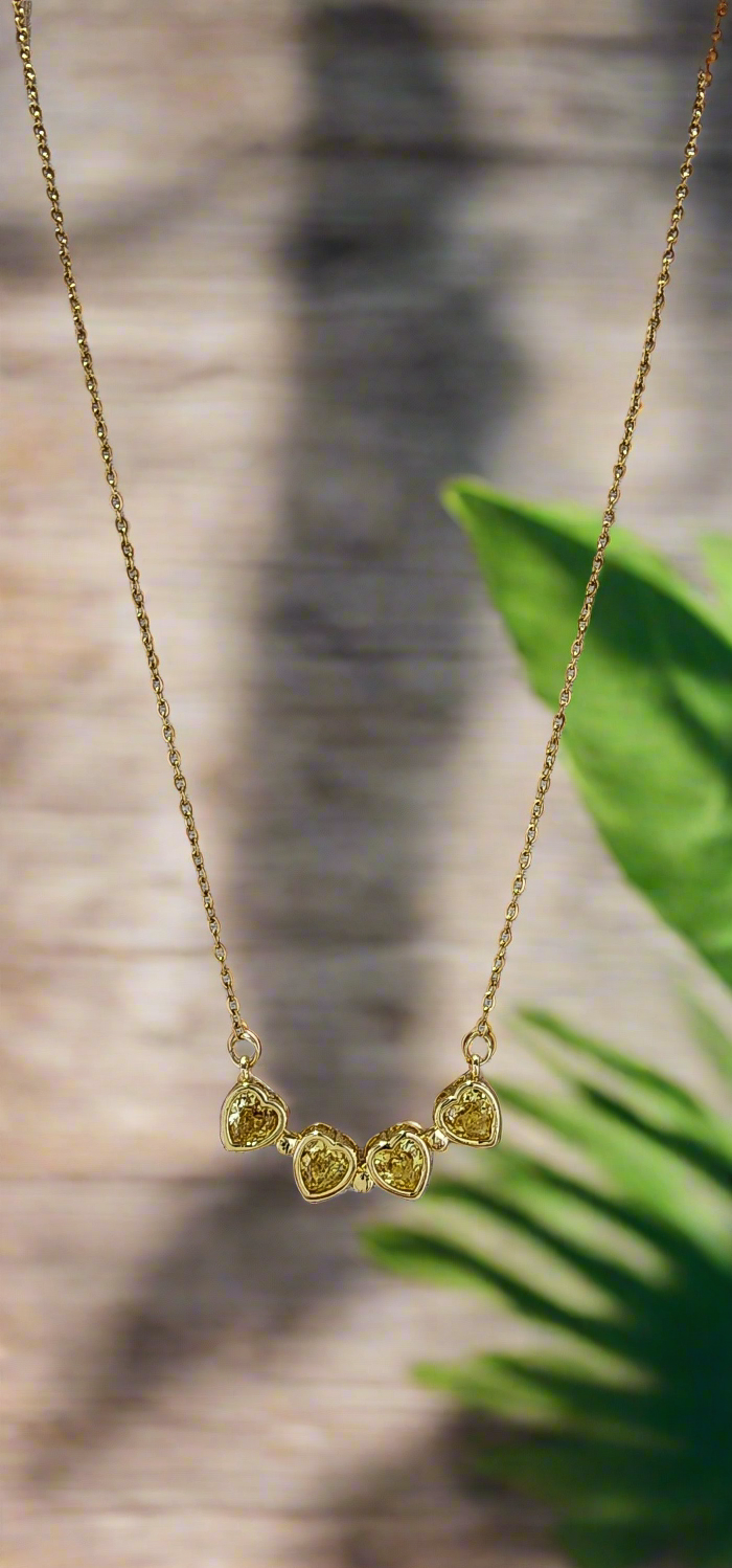 Necklaces: Double wear; as a Clove or Hearts