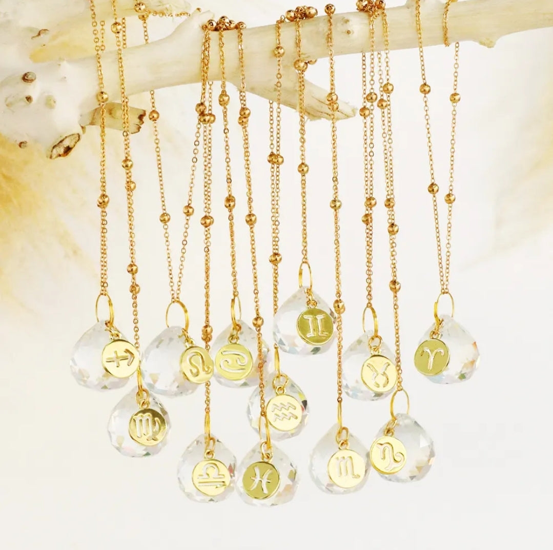 Suncatcher for the Car, bag or office with all the Zodiac.