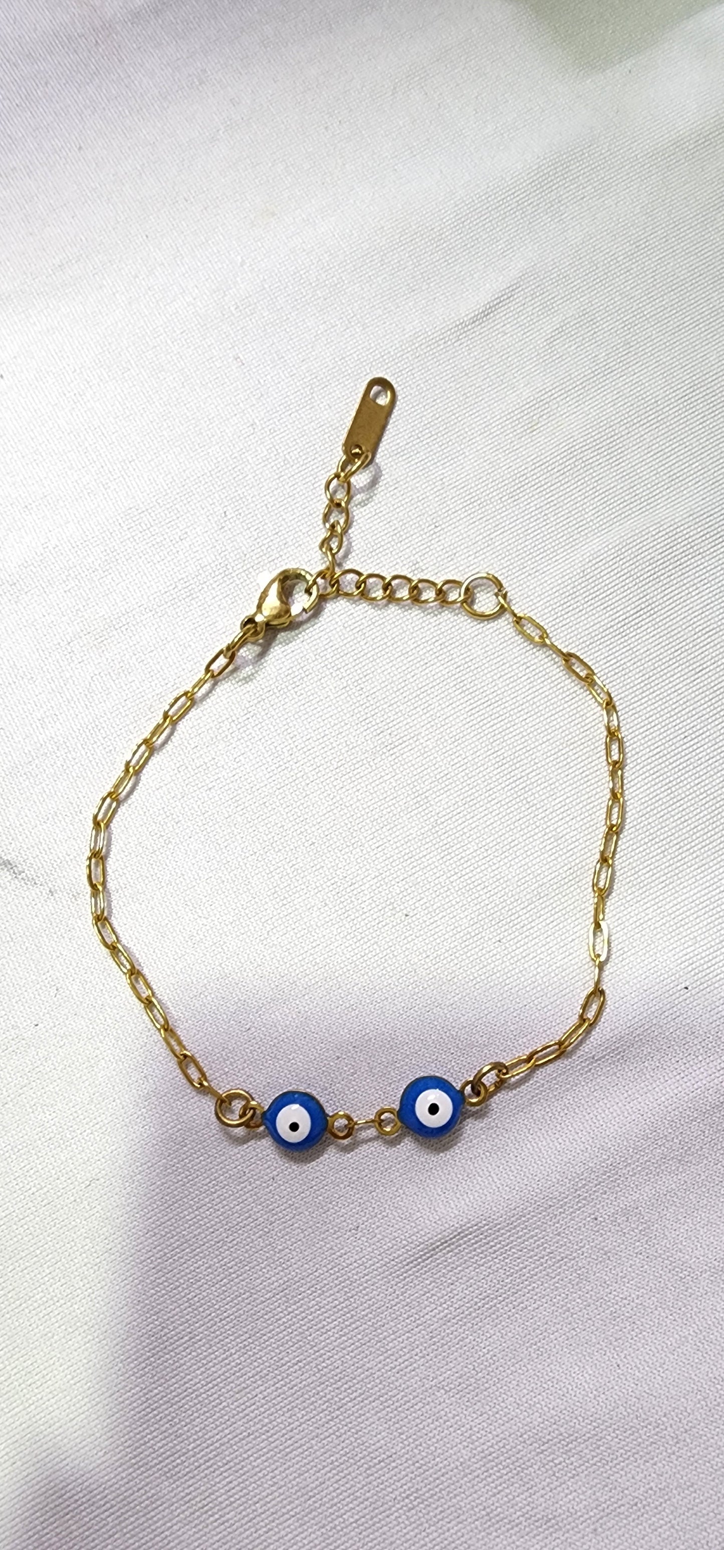 Bracelet or Anklet Evil eye style (Petite design)
