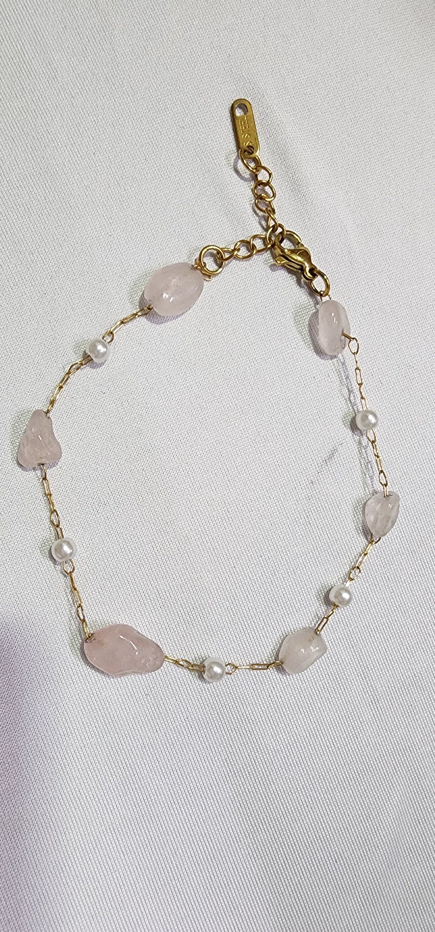 Bracelet, Anklet, Necklace Natural stones Rose Quartz