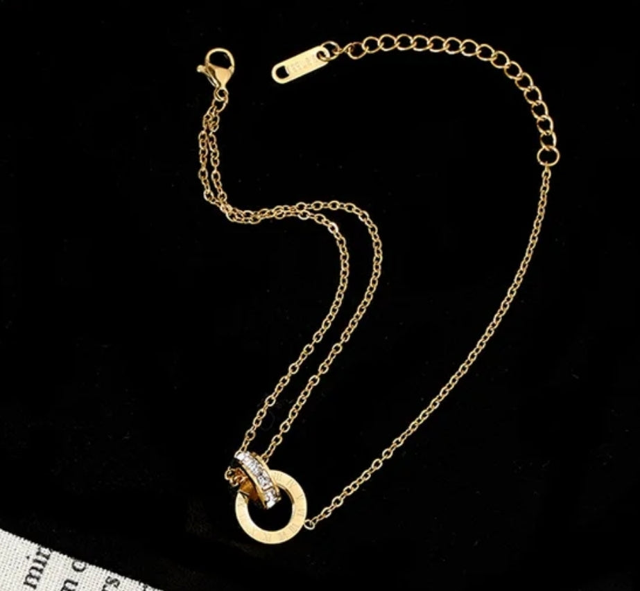 Jewelerry: Roman numerals, double ring