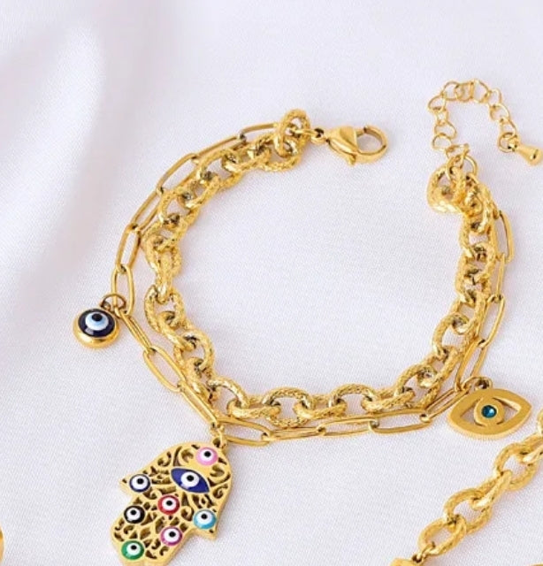 Trendy Dainty Classic Evil eye, Hamsa 🪬 Jewellery