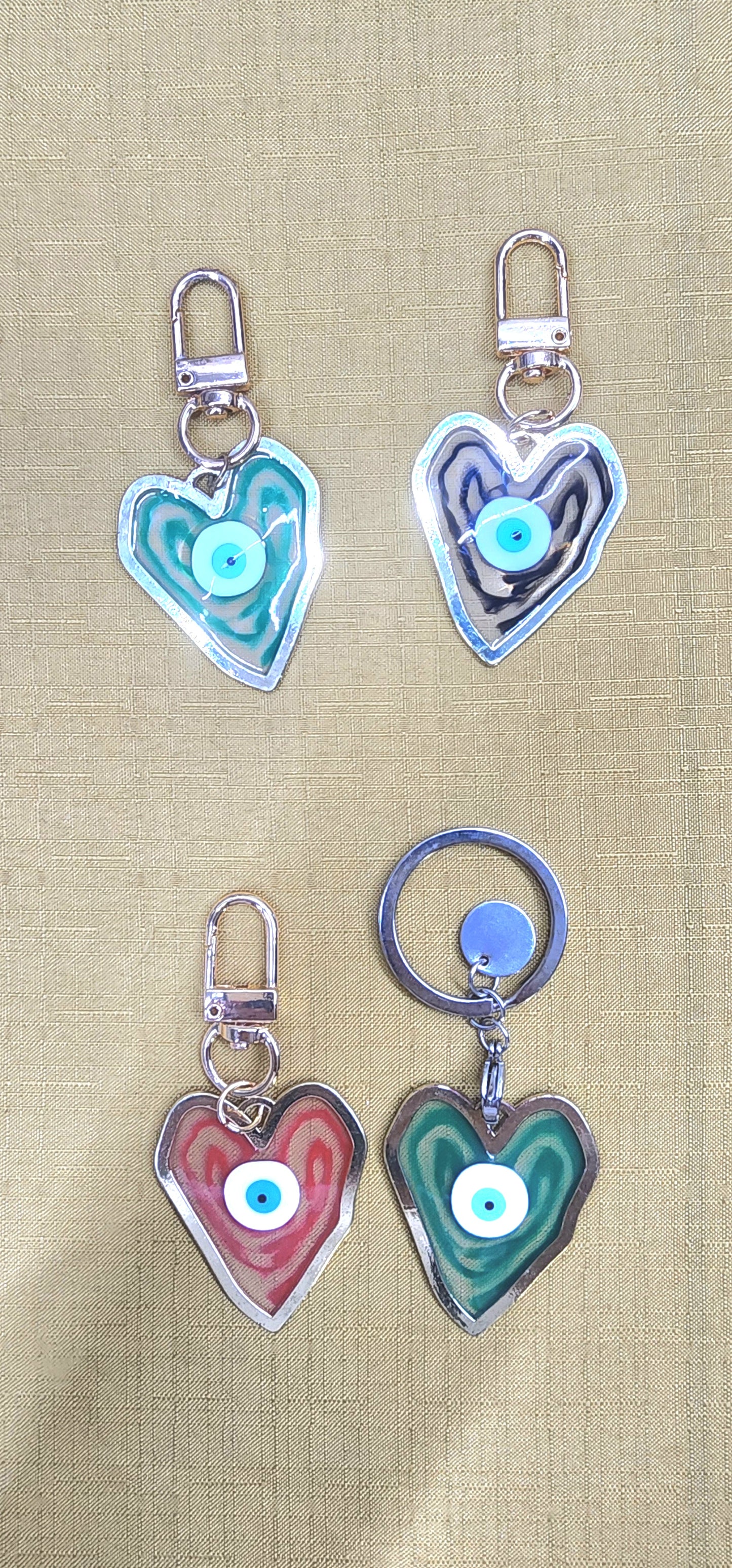 Keyrings various styles and shapes. Evil eye - protection charms