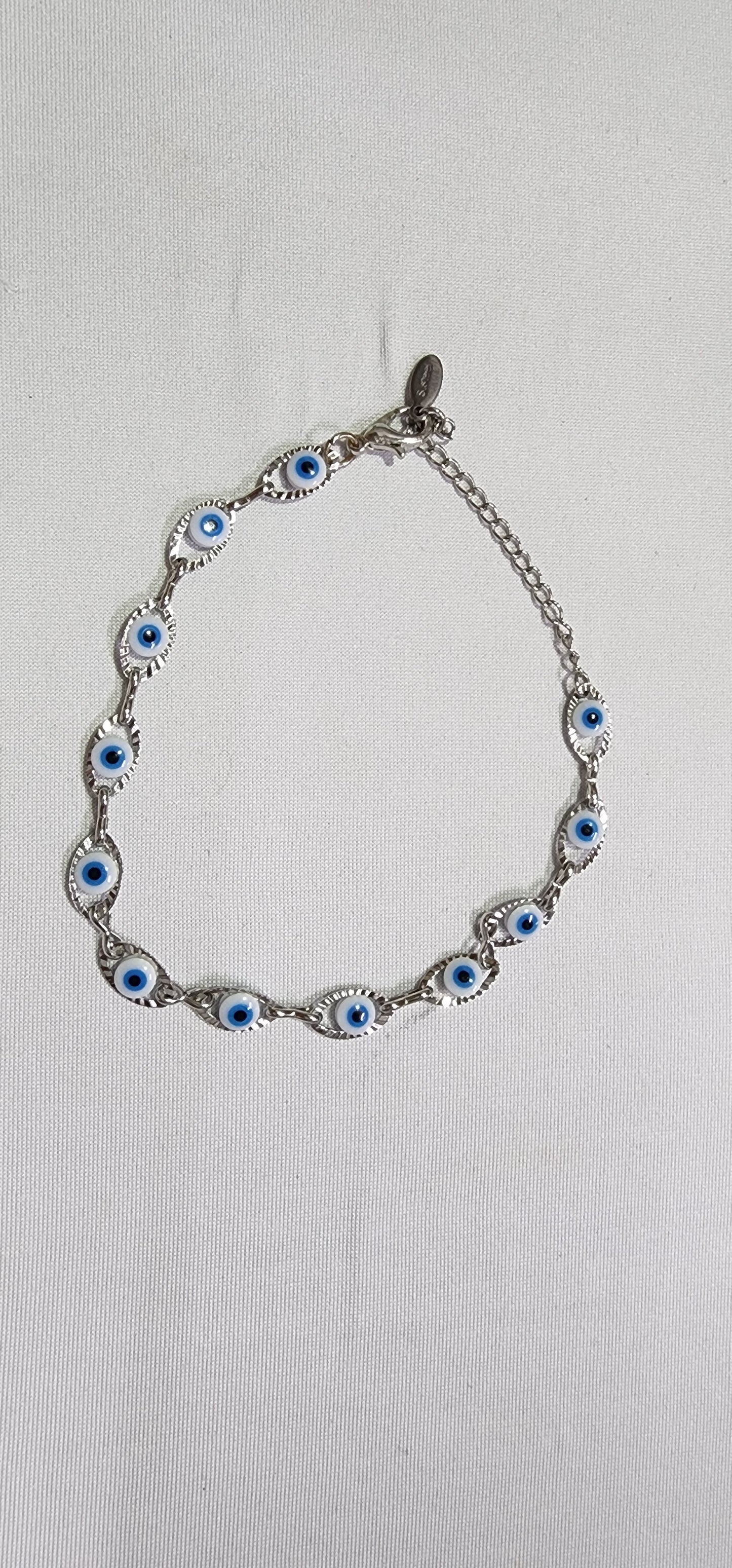 Bracelets, Necklaces or Anklets with the Evil eye design.