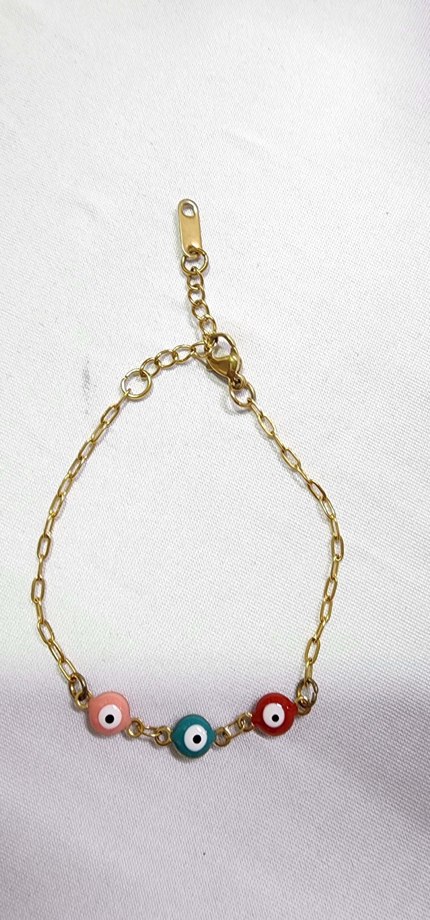 Bracelet or Anklet Evil eye style (Petite design)