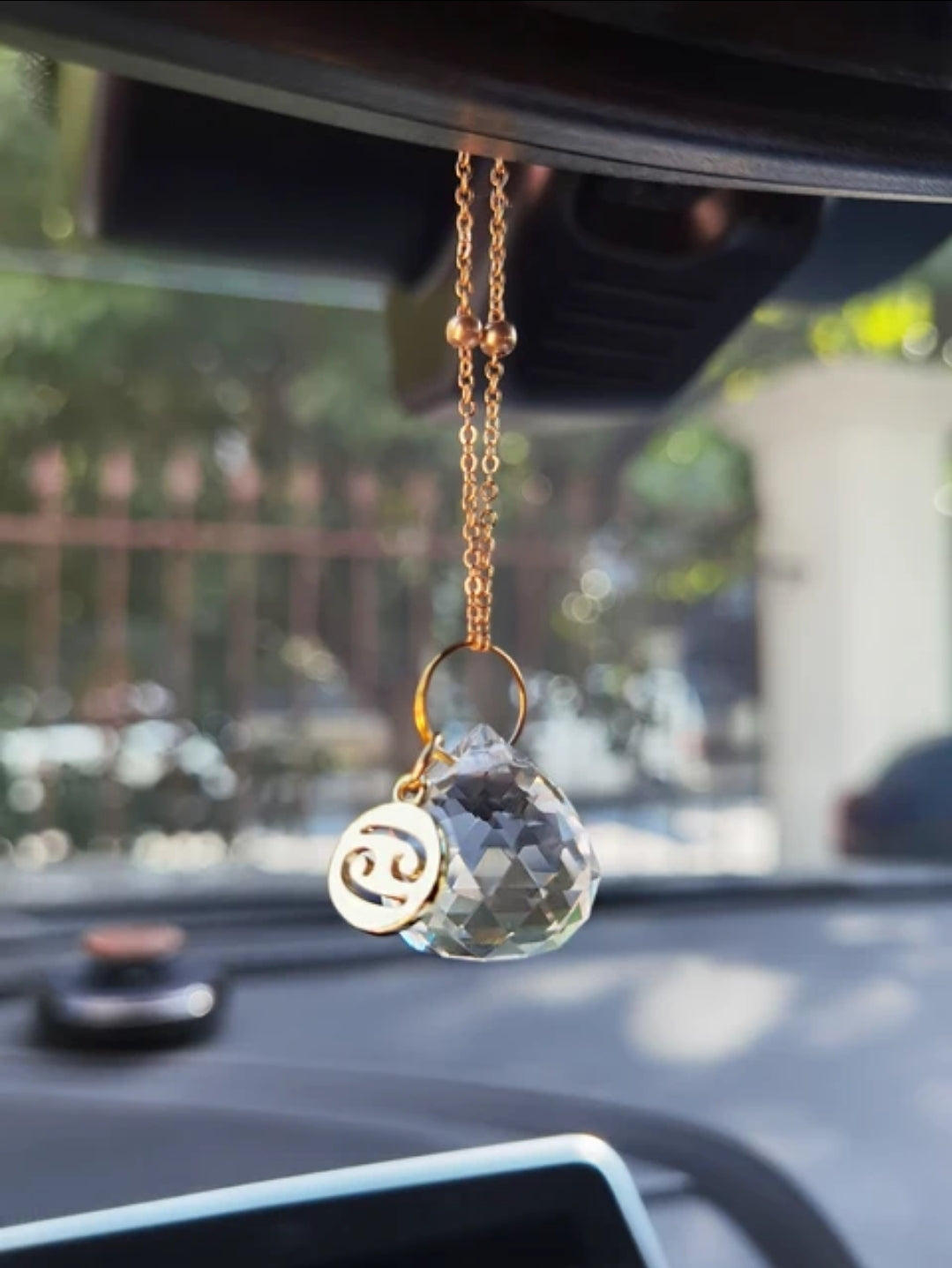 Suncatcher for the Car, bag or office with all the Zodiac.
