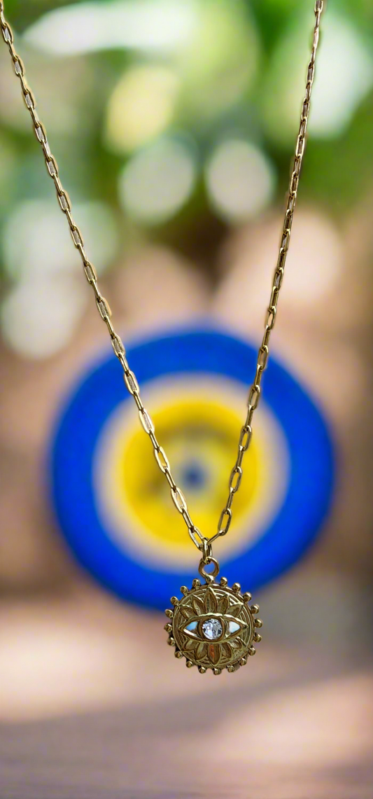 Necklace: Evil eye design