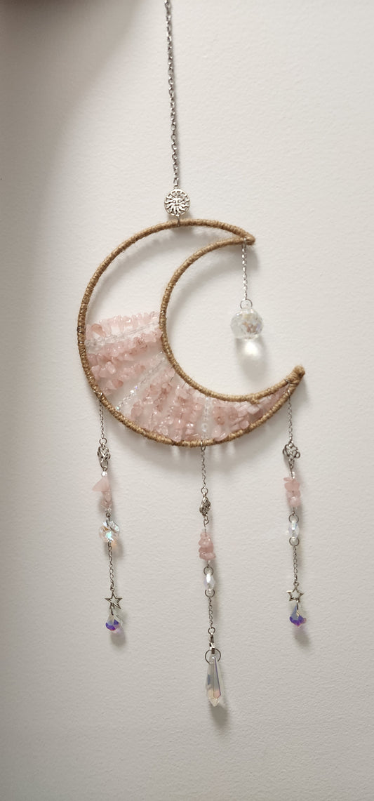 Crystal Hanging, Suncatcher, Natural healing stones. NEW designs. Choice your stones.