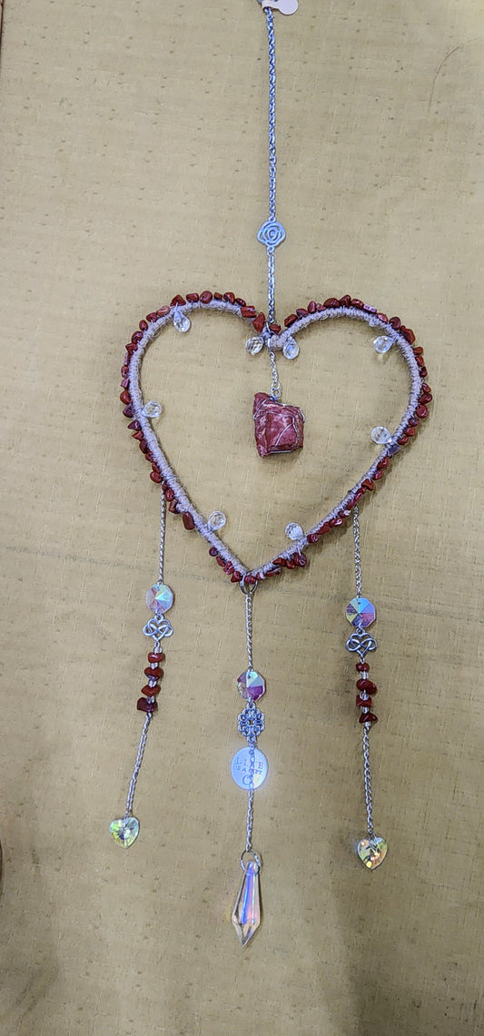 Crystal Hanging. Suncatcher. Natural stones.
