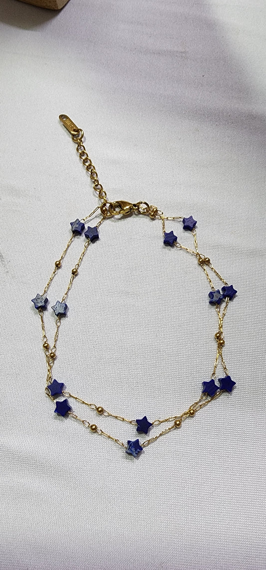 Bracelets, Necklaces or Anklets: Natural stones.