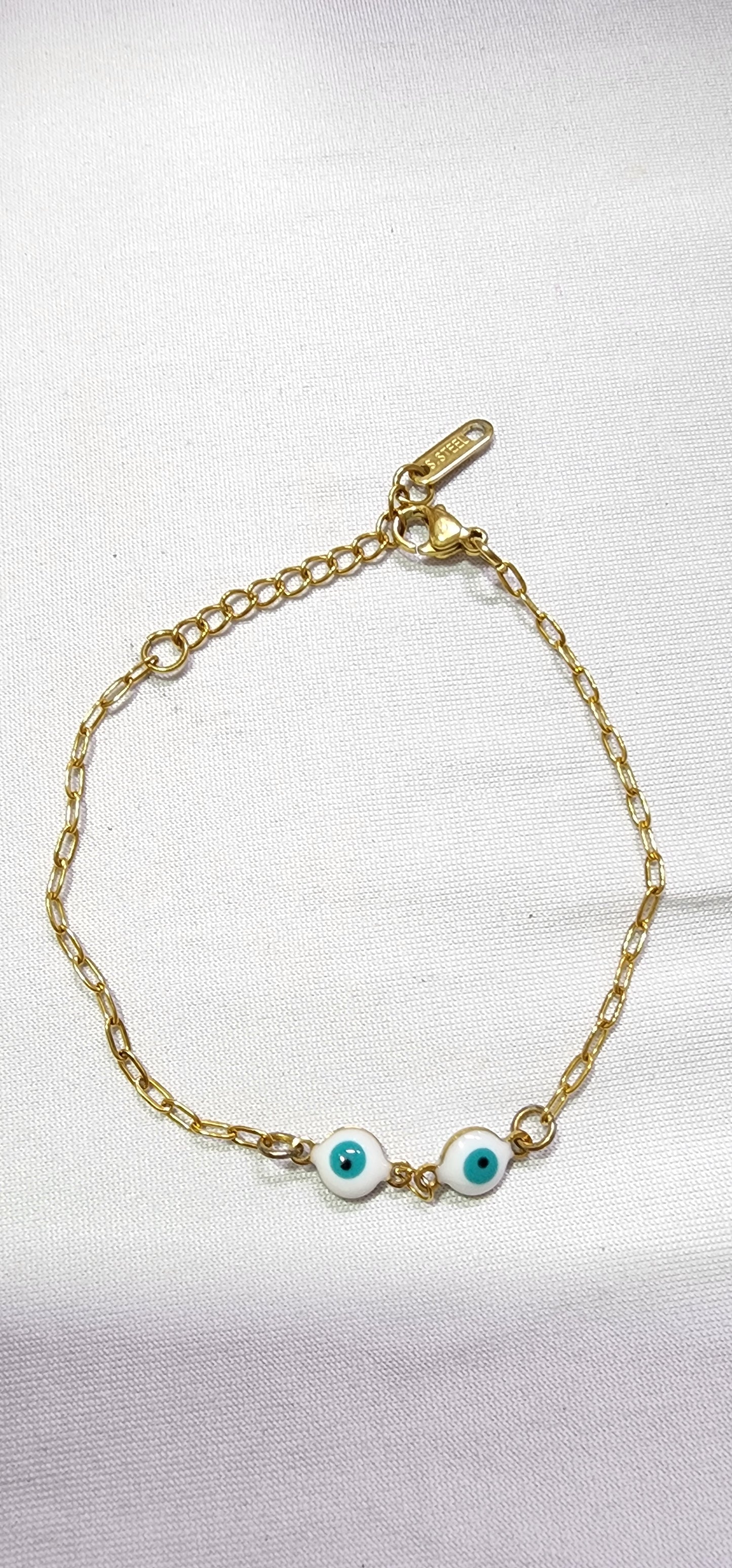 Bracelet or Anklet Evil eye style (Petite design)