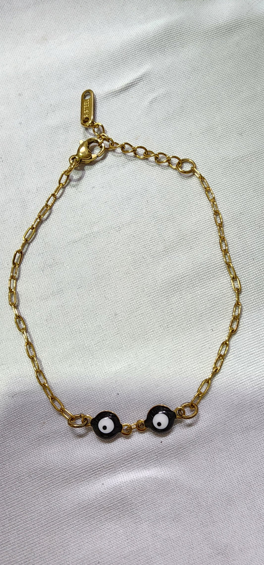 Bracelet or Anklet Evil eye style (Petite design)